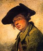 Jean Baptiste Greuze A Young Man in a Hat oil on canvas